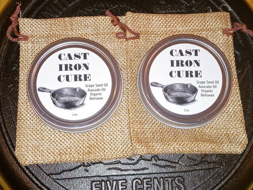 Cast iron cure - iron, cure/beeswax