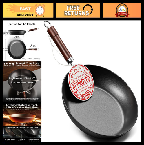 Inch pre seasoned carbon - pre-seasoned,