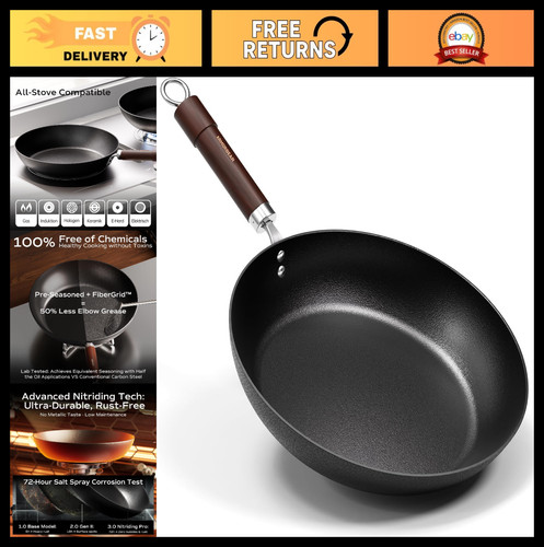 Pre seasoned carbon steel - pre-seasoned,